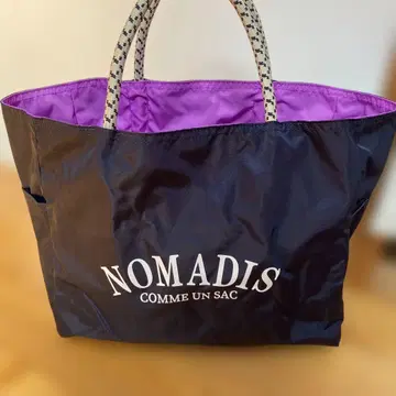 NOMADIS 블랙 퍼플 토트백