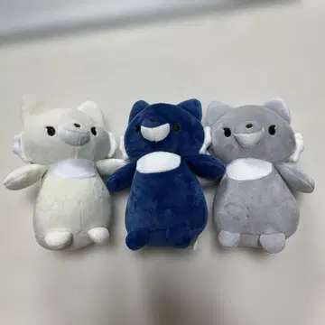 무섭지 않아 봉제 인형 보름달 밤의 늑대 3종 세트
