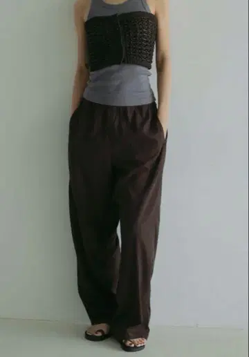 Chambray Rough Pants anuke