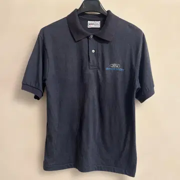 헤인즈 미국제 피케 셔츠 FORD사 로고 sizeS 중고품