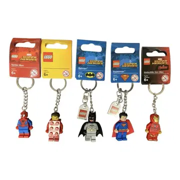 LEGO 마블 DC 키링 5개 세트