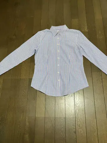 Brooks Brothers 파랑과 핑크 스트라이프 긴팔 셔츠 (4)