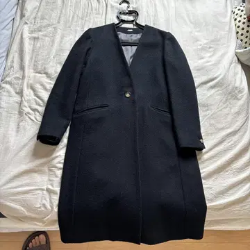 ROPE 블랙 롱 코트