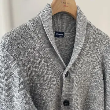 [ 컨디션 최상, 가격 인하 ] 돌모어 울 숄카라 니트 가디건 자노네