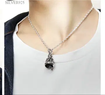 스컬벨 목걸이 실버 925