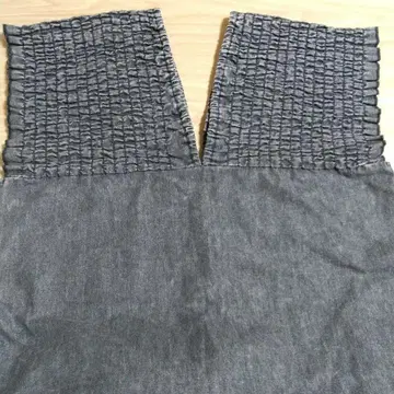 [ 새상품 ] 시마무라 셔링 데님 원피스 블랙 M