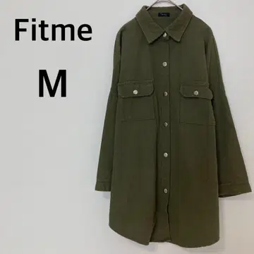핏 미 F 오버 사이즈 셔츠 [ M ] 밀리터리 자켓 카키