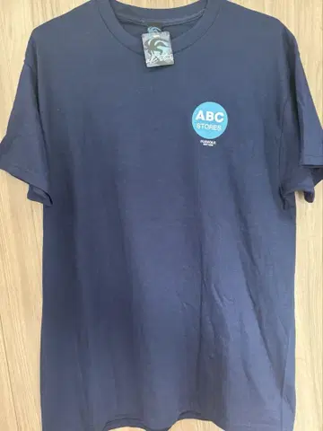 ABC STORES 티셔츠 네이비 하와이 L 사이즈