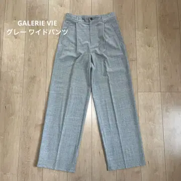 GALERIE VIE 그레이 와이드 팬츠 사이즈0