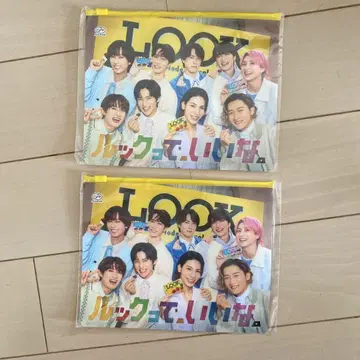 후지야 LOOK 콜라보 SnowMan 스노우맨 슬라이더 파우치 2개