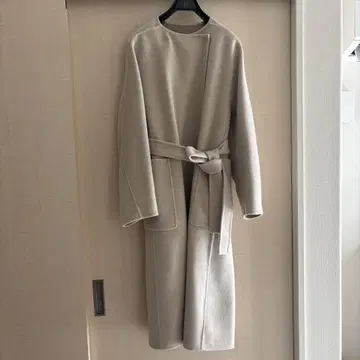 Ballsey 프리미엄 울 리버 노카라 코트