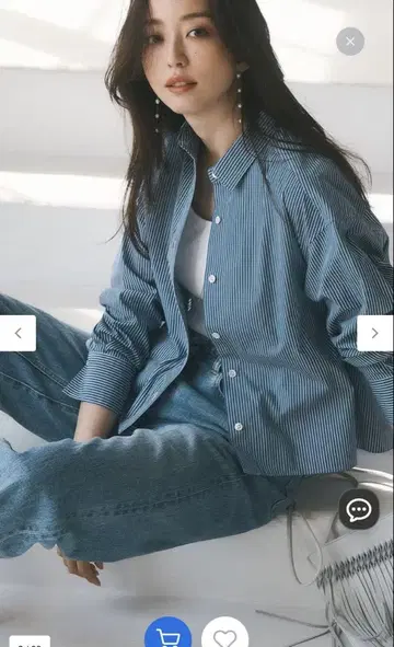 [Oggi 4월호 게재/세탁 가능] CANCLINI 크롭 셔츠