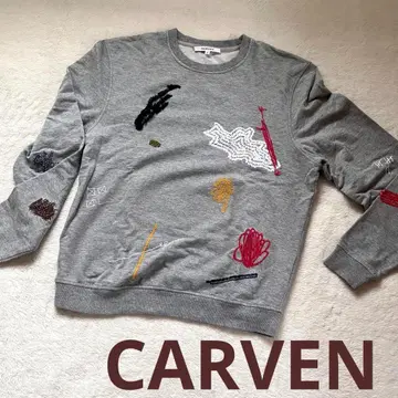 CARVEN 칼벤 맨투맨 자수 트레이닝복 S 사이즈 긴팔