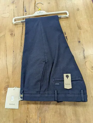 BARBATI 미니 헤링본 코튼 스트레치 편안한 팬츠 / 이탈리아제