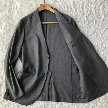 [ 착용감 ] UNIQLO 테일러드 자켓 스트레치 그레이 XL 사이즈