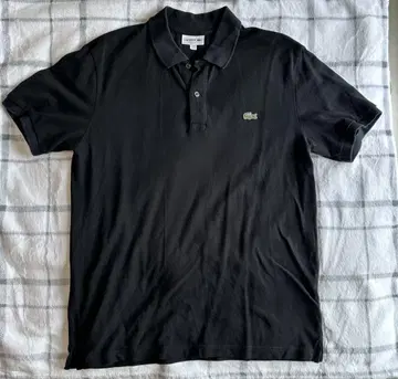 Lacoste 블랙 피케 셔츠 사이즈: FR6 US XLarge