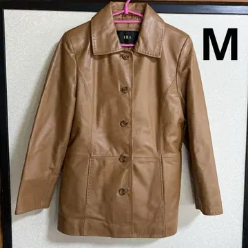 LILA 램 가죽 자켓 양가죽 자켓 천연 가죽 카멜 M