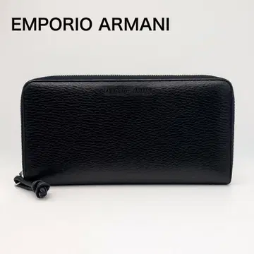 EMPORIO ARMANI 엠포리오 아르마니 라운드 지퍼 장지갑