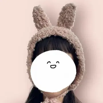 토끼 귀 보닛 핑크 토끼 핸드폰 모자 핸드메이드