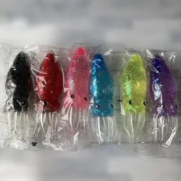 물엿 스퀴즈 오징어 6색 세트