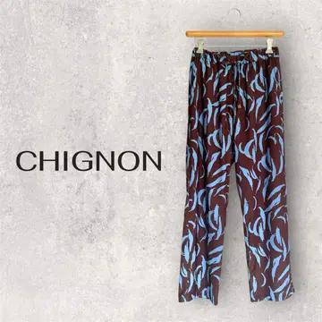 CHIGNON 시뇽 페인트 패턴 팬츠 이지 팬츠