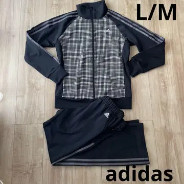 adidas 체크 무늬 저리 세트 L/M