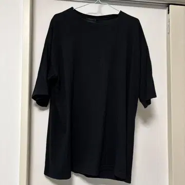 마추노요모기 블랙 오버 사이즈 T셔츠