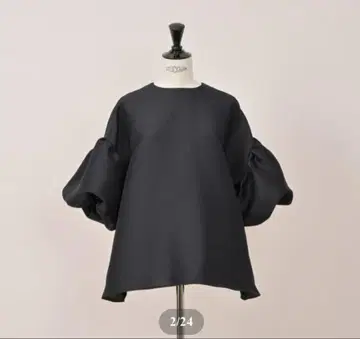 HEVE 벌룬 슬리브 블라우스 블랙 컨디션 최상