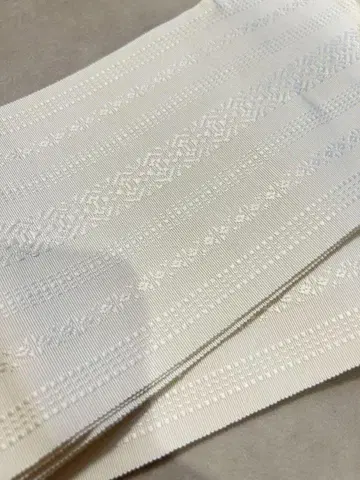 하카타 오리 실크 4촌 단 오비 반폭 오비