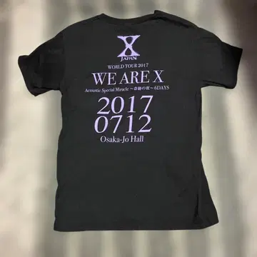 X JAPAN WE ARE X 티셔츠 2017