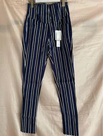 B01043 무루아 프론트 지퍼 멀티 스트라이프 스키니 팬츠