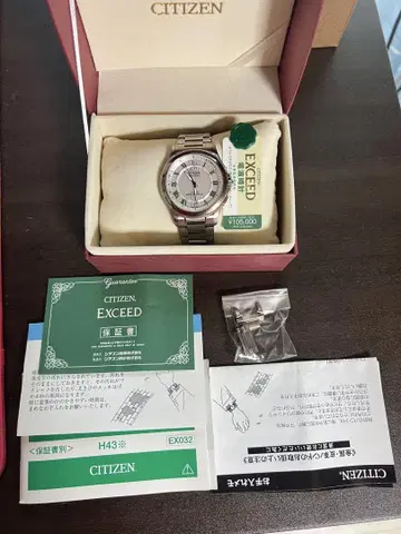 CITIZEN EXCEED H43 손목시계 (쿼츠) 실버