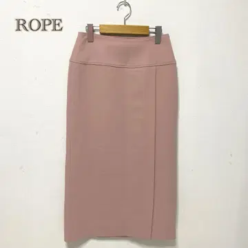 [ 로페/ROPE ] 롱 스커트 [ 36 ] 핑크 타이트 롱 슬릿 가을