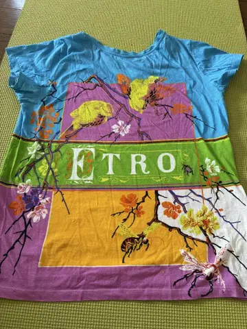 ETRO 꽃무늬 반팔 티셔츠