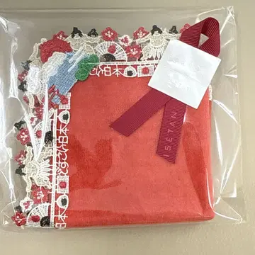 치카자와 레이스 도시코이 일본 레드 손수건