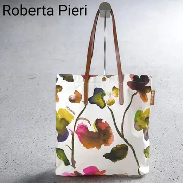 새상품급 로베르타피에리 꽃무늬가 예쁜 세로형 토트백 숄더 가능