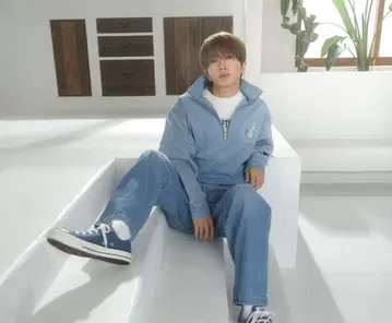Nissy NAPTIME 2024ss 데님 풀오버 자켓
