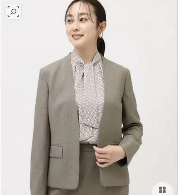 UNTITLED 우스터드 칼제 컬러리스 자켓 01 S 사이즈