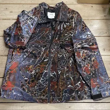 더블렛 레오파드 무늬 LENTICULAR JACKET M