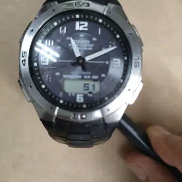 CASIO 전파 솔라 아웃도어 워치 블랙