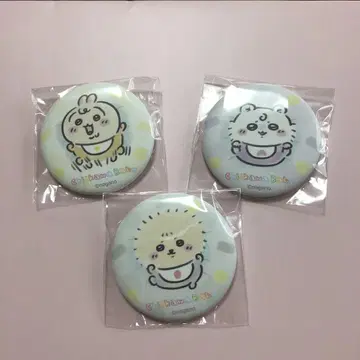 치이카와 베이비 아기 잠 캔뱃지 3종 (토끼 & 하치와레 & 랏코)