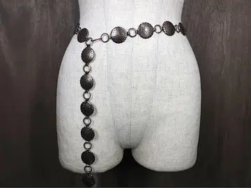 인디언 모티브 콘초 벨트 벨트 vintage