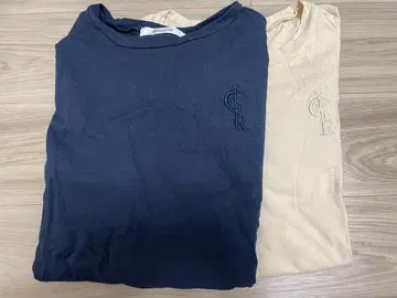 Romansual 로고 자수 긴팔 T셔츠 2장