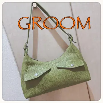 그루 GROOM 소가죽백 피스타치오 그린 프랑스