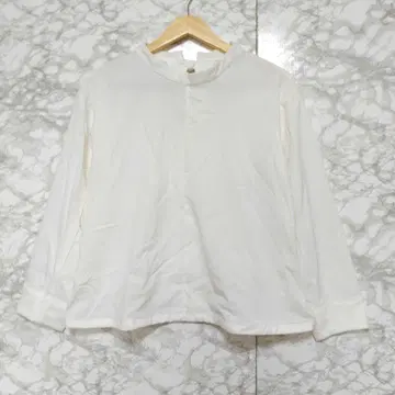 LOURMARIN 긴팔 셔츠 풀오버 스탠드 카라 리본