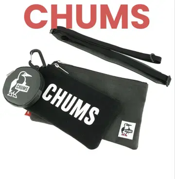 CHUMS 숄더 파우치 세트 참스 남성용 포켓몬 오리온 맥주