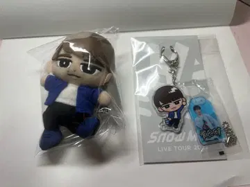Snow Man 봉제 인형 키링 세트