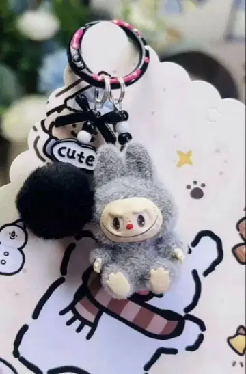 라부부 Labubu 키링 그레이 인기 귀여운 라부부 키링