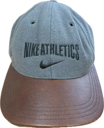 나이키 NIKE ATHLETICS 캡 그레이 x 브라운 울 x 가죽
