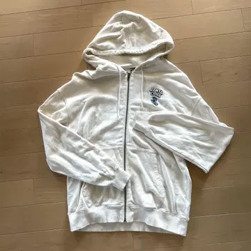 SANTA CRUZ 풀 집업 후드티 아이보리
